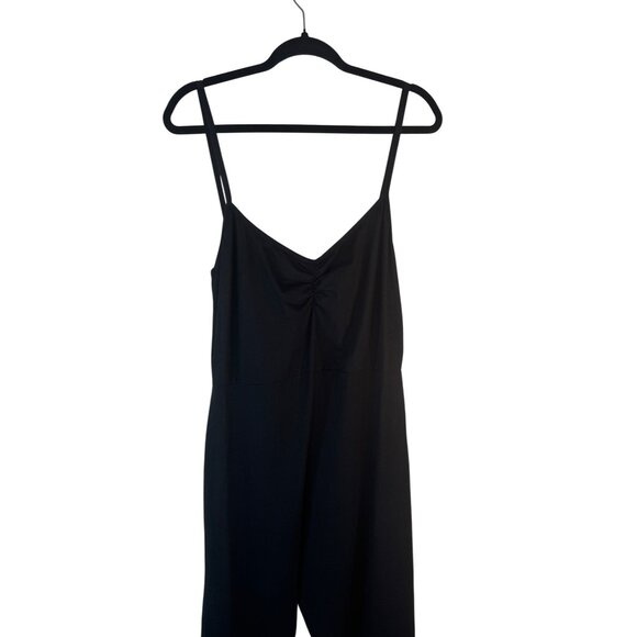 2/$30 NWT PLT Plus Size 18 Black Cotton Ruched Bust Jumpsuit - Picture 10 of 16